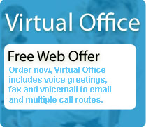 Enjoy our Virtual Office free with every telephone number setup online